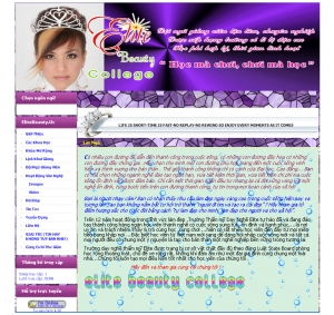 Thiết kế website elitebeautyful.us