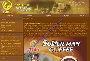 Thiết kế website superman-coffee.com